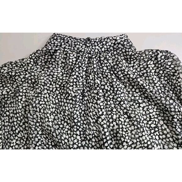 H&M ~Woman Size L~ Multicolor Floral Print Blouse Boho Sheer Long Sleeve NWOT. - Picture 6 of 10